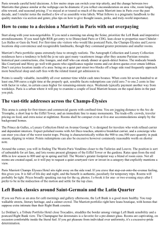 Marriott Hotels Paris Guide: Neighborhoods, Perks, and Prices