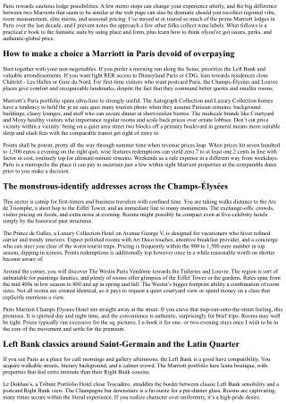 Marriott Hotels Paris Guide: Neighborhoods, Perks, and Prices