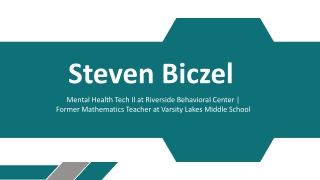 Steven Biczel - A Student-Success Advocate - Punta Gorda, Florida