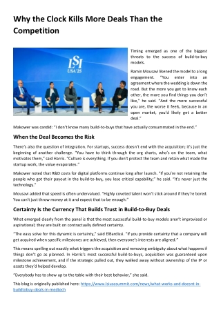 Why the Clock Kills More Deals Than the Competition