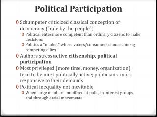 Political Participation