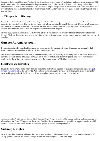 Bryceville's Notable Attractions: Insider Tips for Your Visit