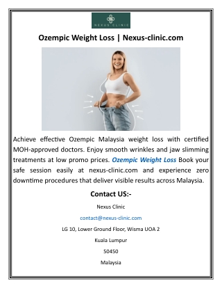 Ozempic Weight Loss Nexus-clinic
