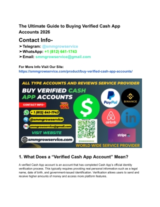 The Ultimate Guide to Buying Verified Cash App Accounts 2026