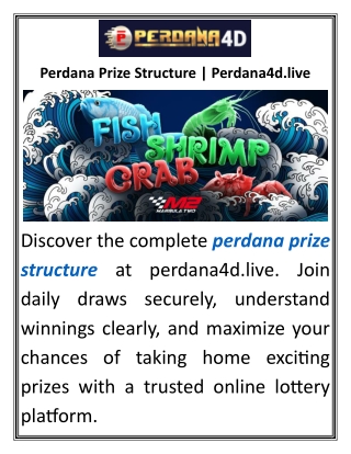 Perdana Prize Structure Perdana4d.live