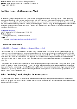 The Importance of Personnel Training in Memory Care Homes