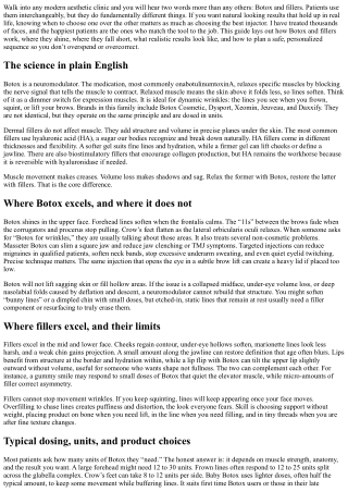 Botox vs Fillers: Key Differences, Costs, and Best Uses