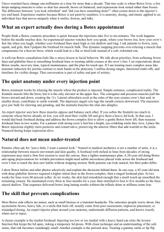 Botox Expert Injector: Why Experience Matters