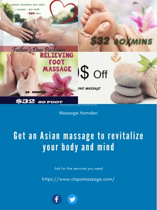 Get an Asian massage to revitalize your body and mind