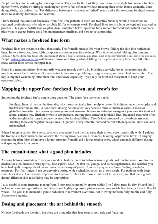 Botox Smooth Forehead: Techniques for Flawless Skin