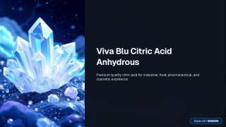 Viva Blu Citric Acid Anhydrous