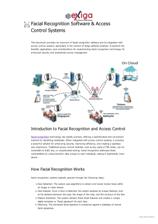 Facial Recognition Software & Access Control Systems
