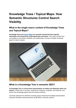 Knowledge Trees _ Topical Maps_ How Semantic Structures Control Search Visibility