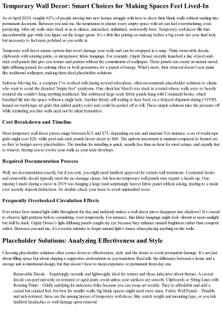 What to Put on Empty Walls While Deciding on Art