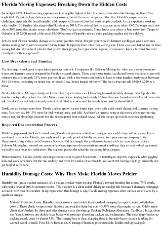 Why Does Moving in Florida Cost More Than Other States?