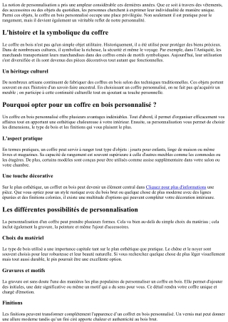 Votre coffre comme reflet de votre personnalité, osez la création!