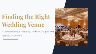 Finding the Right Wedding Venue
