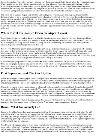 Travel Inn Stansted Airport: Honest Review and Nearby Alternatives