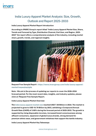 India Luxury Apparel Market Growth Trends, Industry Demand, Analysis Report 2025