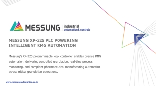 Messung XP-325 PLC Powering Intelligent RMG Automation