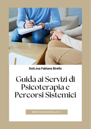 Guida ai Servizi di Psicoterapia e Percorsi Sistemici - Fabiana Birello