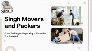 Furniture Removalist in Sydney ! Singh Movers & Packers