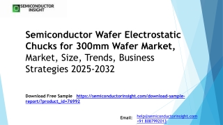 Semiconductor Wafer Electrostatic Chucks for 300mm Wafer Market