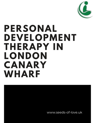 Personal Development Therapy Services in Canary Wharf London