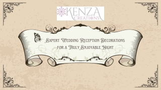 Expert Wedding Reception Decorations for a Truly Enjoyable Night