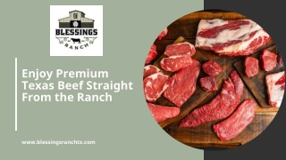 Enjoy Premium Texas Beef Straight From the Ranch