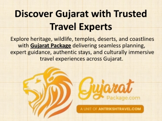 Ultimate Gujarat Tour Packages from Major Indian Cities.pptx