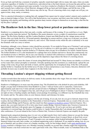 Heathrow Ibis or Paris Marriott? When to Save vs Splurge on Your Trip