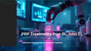 Benefits of PRP Treatments Port St. John, FL: A Comprehensive Guide