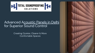 Advanced Acoustic Panels in Delhi for Superior Sound Control