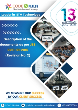 Description of the documents as per JSS 0251-01  2015 (Revision No. 2)