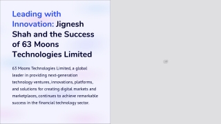 Jignesh Shah 63 Moons