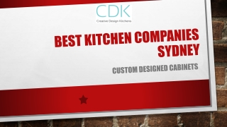 Best Kitchen Companies Sydney - CDK