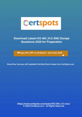 HCIP-Datacom-Campus H12-841_V1.5-ENU Dumps Questions