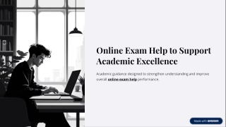 Online Exam Help to Support Academic Excellence