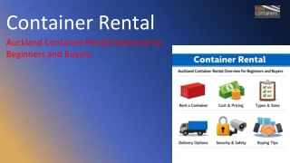 Rental Container in Auckland  
