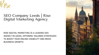 Best SEO Company Leeds  Rise Digital Marketing Agency