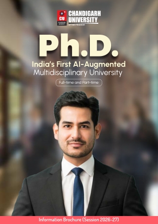 PhD Admissions 2026 | Chandigarh University Lucknow