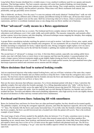 Advanced Botox Techniques: Elevating Results with Precision