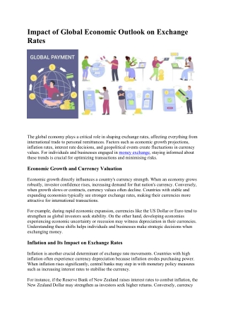 Impact of Global Economic Outlook on Exchange Rates