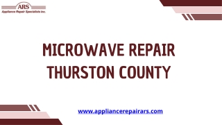 Get Affordable Microwave Repair Thurston County Specialists