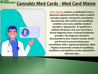 Cannabis Med Cards - Med Card Maine