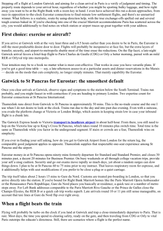 Gatwick to Paris: Easiest Routes Before Your Marriott Hotels Paris Check-In