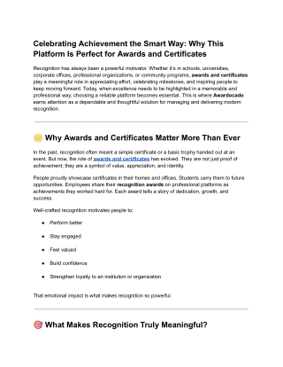 Celebrating Achievement the Smart Way_ Why This Platform Is Perfect for Awards and Certificates