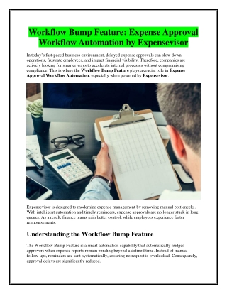 Expensevisor Expense Approval Workflow Automation for Faster Approvals