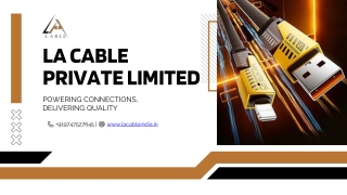 USB Data Cable Manufacturers in India - LA Cable Private Limited